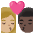 Kiss Woman Man Medium Light Skin Tone Dark Skin Tone Emoji from Noto Emoji Set