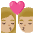 Kiss Woman Man Medium Light Skin Tone Emoji from Noto Emoji Set