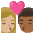 Kiss Woman Man Medium Light Skin Tone Medium Dark Skin Tone Emoji from Noto Emoji Set