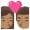 Kiss Woman Man Medium Skin Tone Emoji from Noto Emoji Set