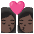 Kiss Woman Woman Dark Skin Tone Emoji from Noto Emoji Set