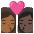 Kiss Woman Woman Medium Dark Skin Tone Dark Skin Tone Emoji from Noto Emoji Set