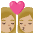 Kiss Woman Woman Medium Light Skin Tone Emoji from Noto Emoji Set