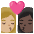 Kiss Woman Woman Medium Light Skin Tone Dark Skin Tone Emoji from Noto Emoji Set