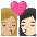 Kiss Woman Woman Medium Light Skin Tone Light Skin Tone Emoji from Noto Emoji Set