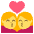 Kiss Womanwoman Emoji from EmojiTwo Colors Set