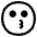Kissing Face High Contrast Emoji from Fluent Emoji High Contrast Set