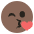 Kissing Face With Heart Emoji from EmojiTwo Colors Set