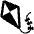 Kite High Contrast Emoji from Fluent Emoji High Contrast Set