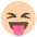 Laughing Face With Tongue Out Emoji from EmojiTwo Colors Set