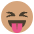 Laughing With Tongue Out Emoji from EmojiTwo Colors Set
