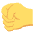 Left Facing Fist Emoji from EmojiTwo Colors Set