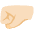 Left Facing Fist Light Skin Tone Emoji from Noto Emoji Set