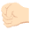 Left Facing Fist Light Skin Tone Emoji from EmojiTwo Colors Set