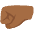 Left Facing Fist Medium Dark Skin Tone Emoji from Noto Emoji Set