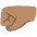 Left Facing Fist Medium Skin Tone Emoji from Noto Emoji Set