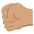 Left Facing Fist Medium Skin Tone Emoji from EmojiTwo Colors Set