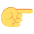 Left Hand Pointing Right Emoji from EmojiTwo Colors Set