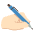 Left Handed Light Skin Tone Emoji from EmojiTwo Colors Set