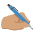 Left Handed Medium Skin Tone Emoji from EmojiTwo Colors Set