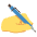 Left Handed Emoji from EmojiTwo Colors Set