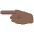 Leftward Pointing Hand Emoji from EmojiTwo Colors Set
