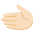 Leftwards Hand Light Skin Tone Emoji from Noto Emoji Set