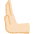 Leftwards Pushing Hand Light Skin Tone Emoji from Noto Emoji Set