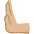 Leftwards Pushing Hand Medium Light Skin Tone Emoji from Noto Emoji Set