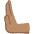Leftwards Pushing Hand Medium Skin Tone Emoji from Noto Emoji Set