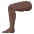 Leg Dark Skin Tone Emoji from Noto Emoji Set