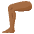 Leg Medium Dark Skin Tone Emoji from Noto Emoji Set