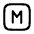 Letter M Square Icon from Mynaui Line Set | Free Download as SVG Vector and Transparent PNG | Streamline icons