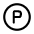 Letter P Circle Icon from Mynaui Line Set