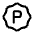 Letter P Waves Icon from Mynaui Line Set
