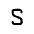 Letter S Icon from Mynaui Line Set