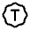 Letter T Waves Icon from Mynaui Line Set