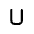 Download free Letter U PNG, SVG vector icon from Mynaui Line set.