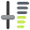 Level Slider Emoji from EmojiTwo Colors Set