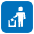 Litter In Bin Sign Emoji from EmojiTwo Colors Set
