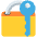 Locked With Key Emoji from EmojiTwo Colors Set