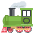 Locomotive Emoji from EmojiTwo Colors Set