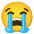 Loudly Crying Face Emoji from Noto Emoji Set