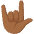 Love You Gesture Medium Dark Skin Tone Emoji from Noto Emoji Set