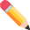 Lower Right Pencil Emoji from EmojiTwo Colors Set