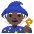 Mage Dark Skin Tone Emoji from Noto Emoji Set
