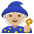 Mage Medium Light Skin Tone Emoji from Noto Emoji Set