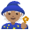 Mage Medium Skin Tone Emoji from Noto Emoji Set