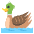 Male Duck Emoji from EmojiTwo Colors Set