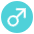 Male Sign Emoji from EmojiTwo Colors Set